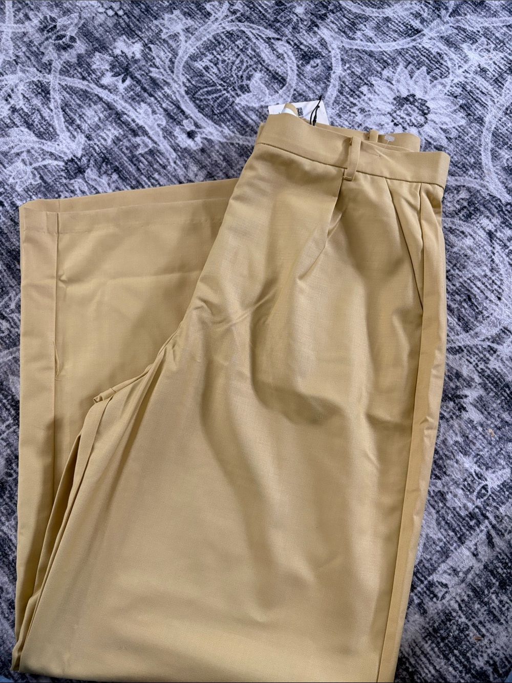 High-Rise Wide-Leg Women’s Dress Pants in Khaki